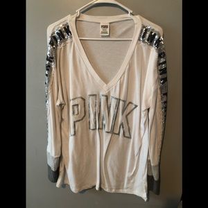 PINK long sleeve bling sleeves